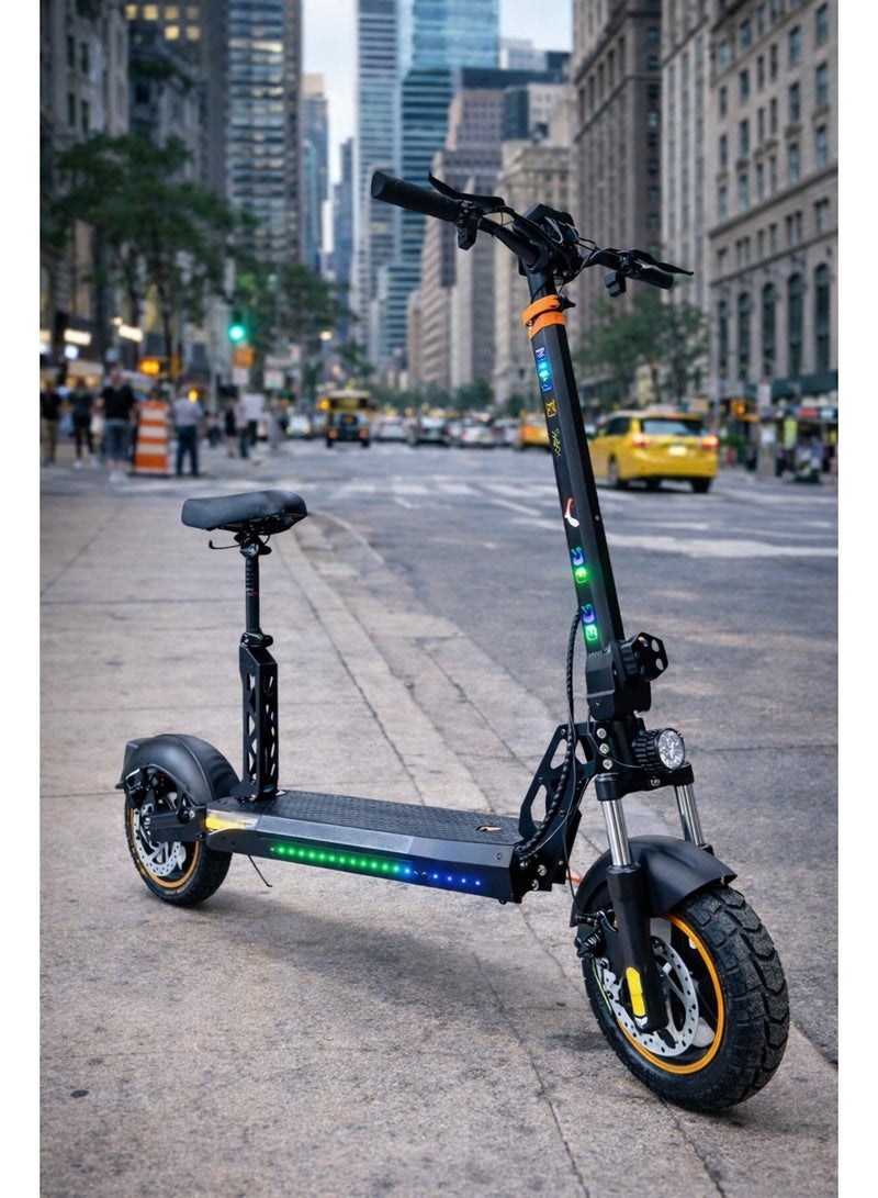 ninebot Original Russian Monster RT6 Scooter – 48V 13Ah Battery | 1000W Motor | Dual Hydraulic Suspension | 10-Inch Tires | LED Lights | Foldable Design | Max Speed 45 km/h - Image 3